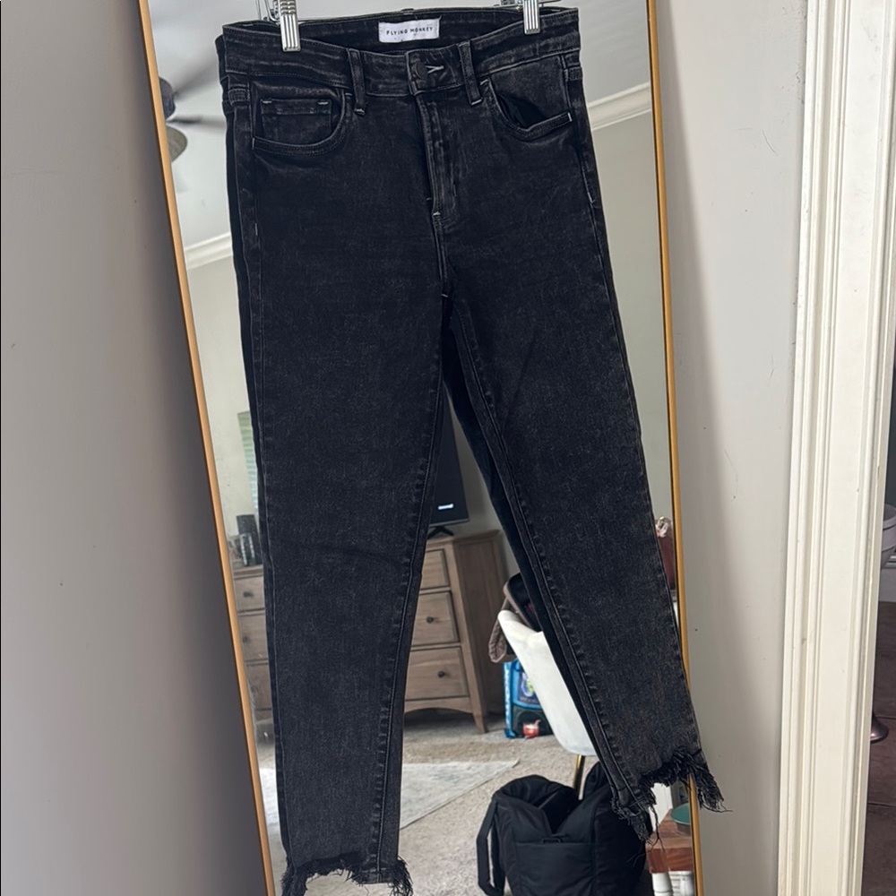 Flying monkey black skinny jeans